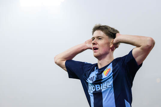 Patric Åslund of Djurgården celebrates