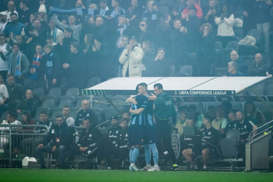 Daniel Stensson and Haris Radetinac of Djurgården