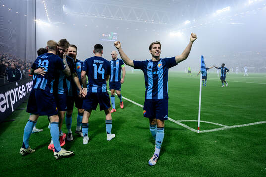Daniel Stensson of Djurgården celebrates