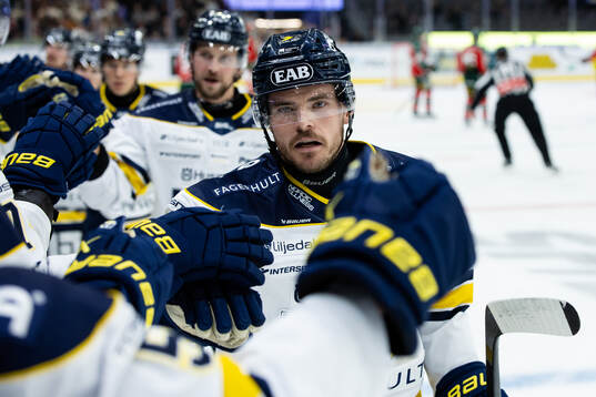 HV71s Oscar Engsund jublar