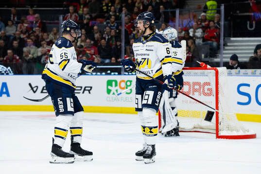 HV71s Mikael Seppälä och Marcus Bergman