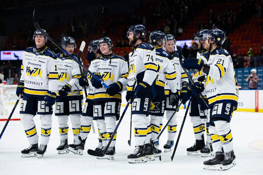 HV71s spelare jublar