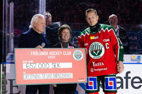 Frölundas ordförande Mats Grauers och lagkapten Max