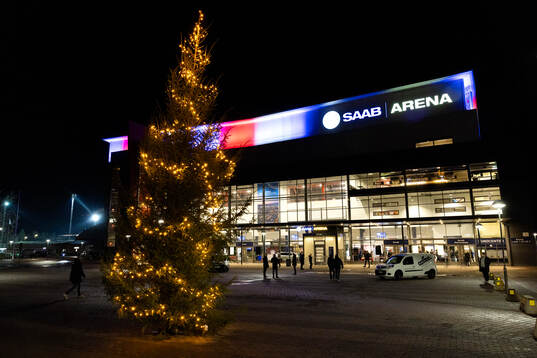 Exteriör vy av Saab Arena