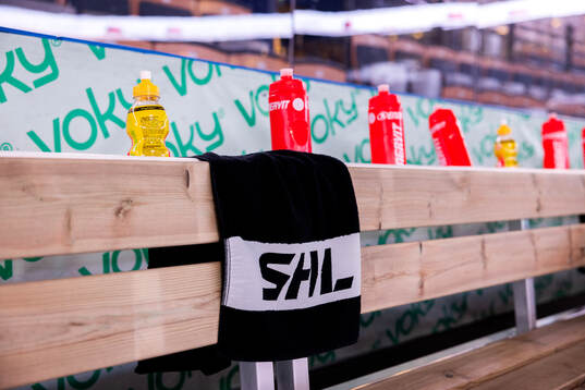 Handduk med SHL logotype
