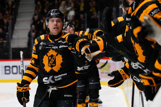 Skellefteås Andreas Johnson jublar