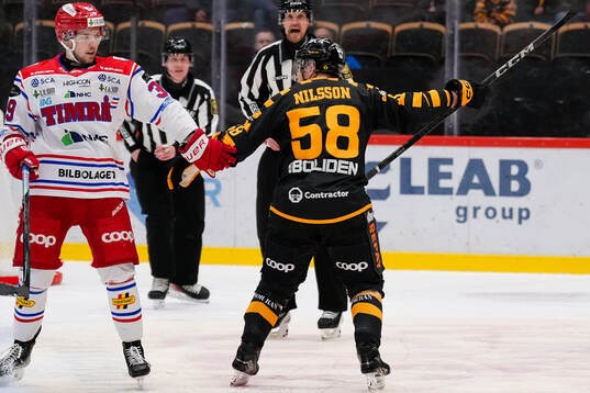 Timrås Linus Lindgren och Skellefteås Oskar Nilsson
