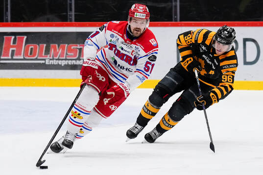 Timrås Anton Lander och Skellefteås Rickard Hugg