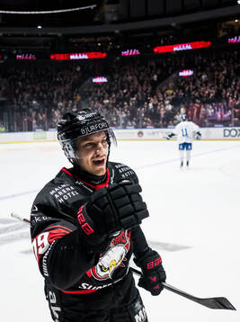Malmö Redhawks Jakub Galvas jublar