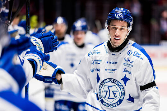 Leksands Max Veronneau jublar