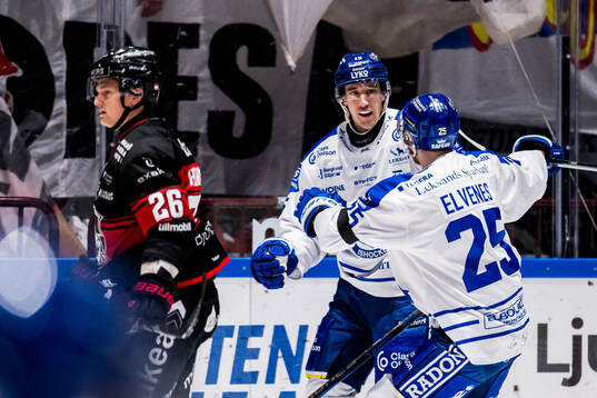 Malmö Redhawks Teemu Kivihalme deppar och Leksands Max
