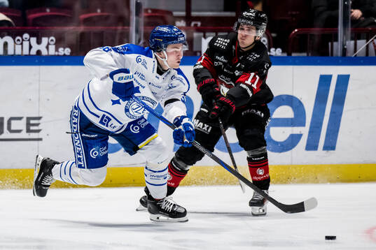 Leksands Hannes Hellberg och Malmö Redhawks Nikola Pasic
