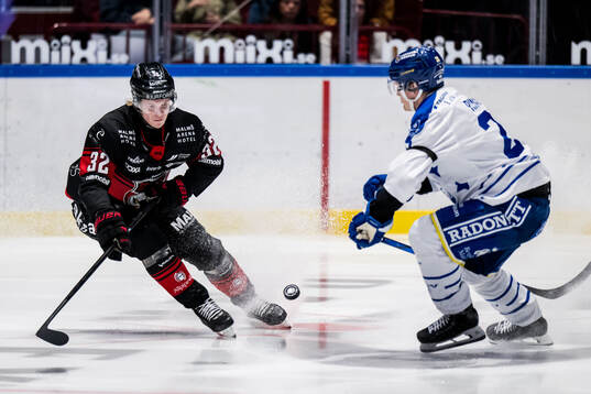 Malmö Redhawks Joona Ikonen och Leksands Lukas Vejdemo