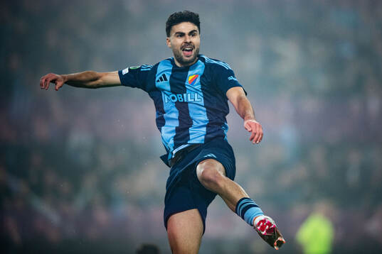 Deniz Hummet of Djurgården celebrates