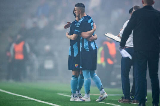 Daniel Stensson and Haris Radetinac of Djurgården