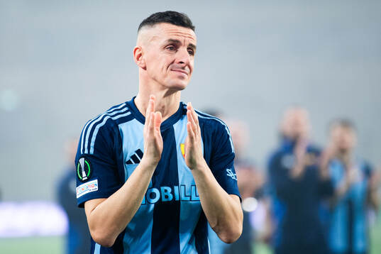 Haris Radetinac of Djurgården after, his last game, the