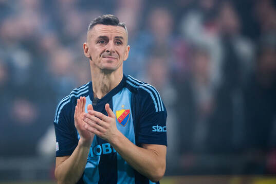 Haris Radetinac of Djurgården after, his last game, the