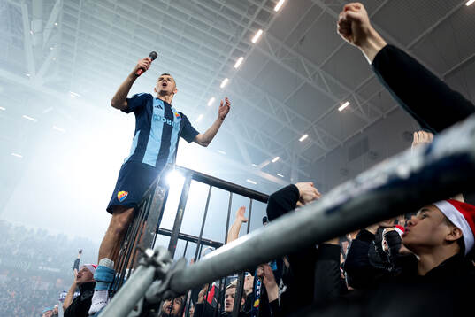 Haris Radetinac of Djurgården after, his last game, the