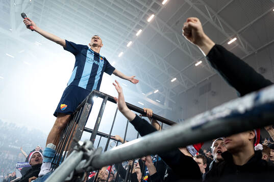 Haris Radetinac of Djurgården after, his last game, the