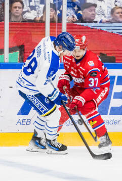Leksands Justin Glenn Kloos och Timrås Kristian Näkyvä
