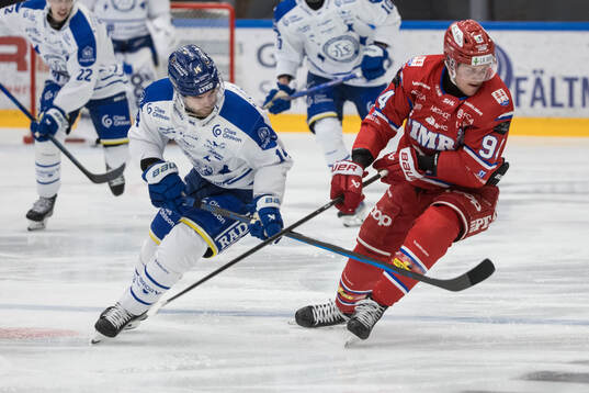 Leksands Oskar Lang och Timrås Sebastian Hartmann