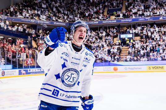 Leksands Anton Johansson jublar