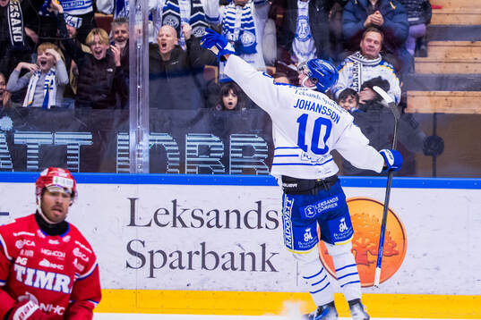 Leksands Anton Johansson jublar