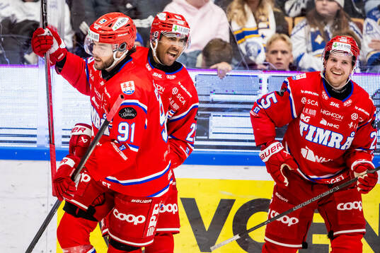 Timrås Magnus Pääjärvi jublar