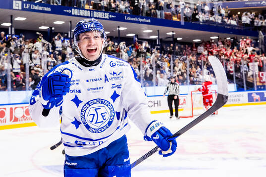 Leksands Patrik Norén jublar