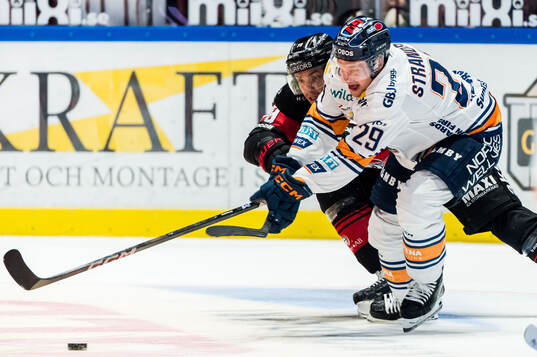 Växjös Sebastian Strandberg och Malmö Redhawks Jakub