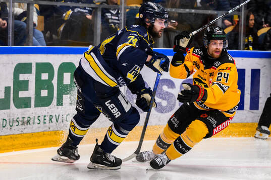 HV71s Sean Day och Luleås Brendan Shinnimin