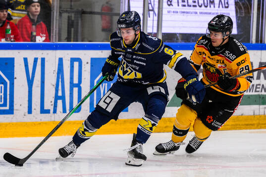 HV71s Melker Eriksson och Luleås Erik Gustafsson