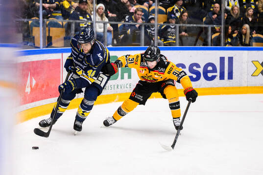 HV71s Joona Luoto och Luleås Brian O'neil