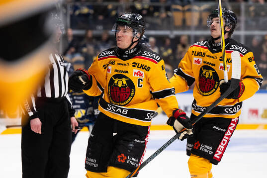 Luleås Erik Gustafsson jublar
