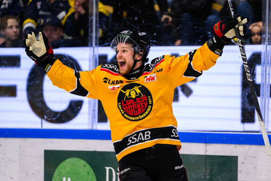 Luleås Brendan Shinnimin  jublar