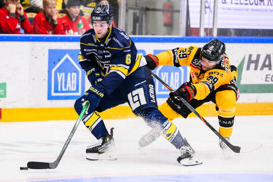 HV71s Melker Eriksson och Luleås Erik Gustafsson