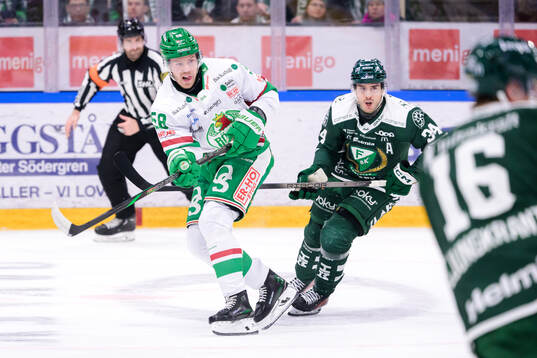 Rögles Filip Johansson och Färjestads Michael Lindqvist