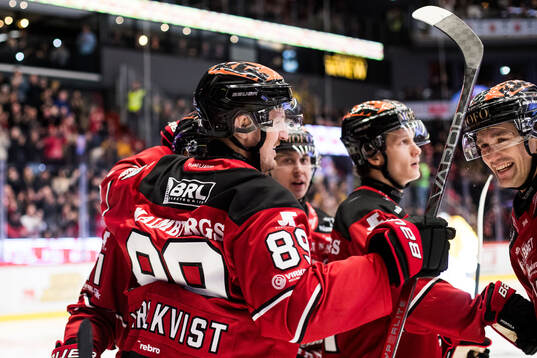 Örebros Patrik Karlkvist jublar