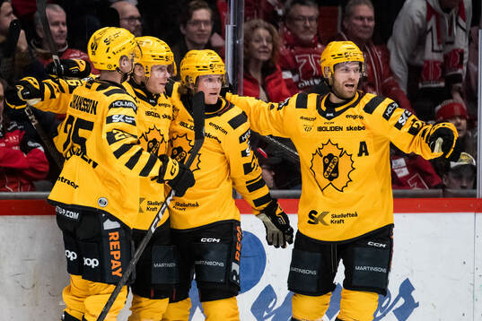 Skellefteås Rickard Hugg jublar