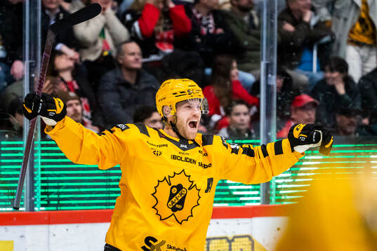 Skellefteås Oscar Lindberg jublar