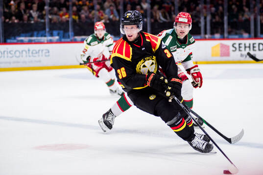 Brynäs Linus Ölund och Modos Mattias Norlinder