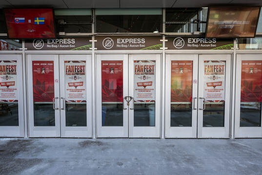 An entrance at TD Place