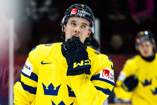 Theo Lindstein of Sweden looks dejected