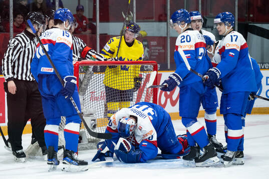 Otto Stenberg of Sweden looks dejected as he is denied a