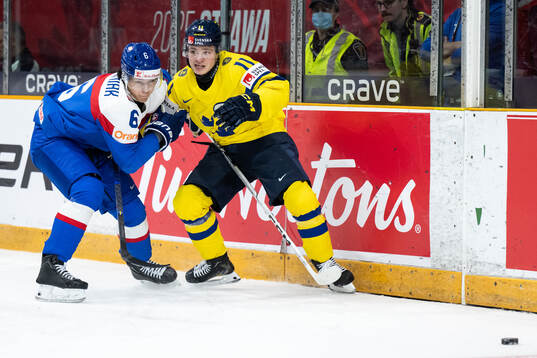 Jakub Chromiak of Slovakia and Zeb Forsfjäll of Sweden
