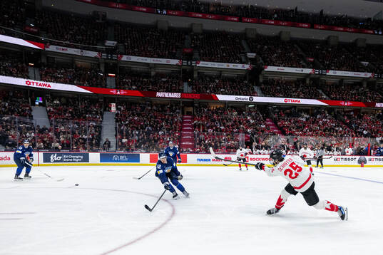 Joona Saarelainen of Finland and Matthew Schaefer of Canada