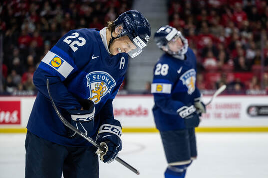 Kasper Halttunen of Finland in pain