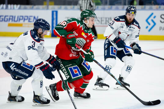 Linköpings Linus Hultström och Frölundas Måns Toresson