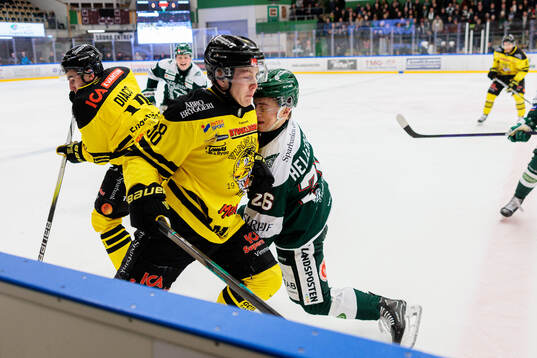 Vimmerbys Eddie Levin och Tingsryds Isak Hellerstedt