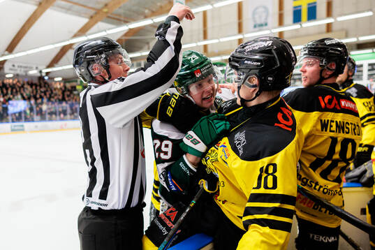 Tingsryds Valdemar Vesterlund och Vimmerbys Eddie Levin